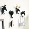 Wall Hooks Decorative For Keys hanging clothes hanger designer key coat living room bedroom resin home decor hook wall mounted - 图片 9