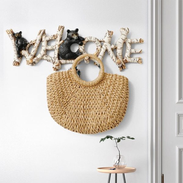 Wall Hooks Decorative For Keys hanging clothes hanger designer key coat living room bedroom resin home decor hook wall mounted - 图片 5